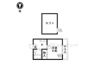 メゾン・デュ・ソレイユ(ワンルーム/1階)の間取り写真