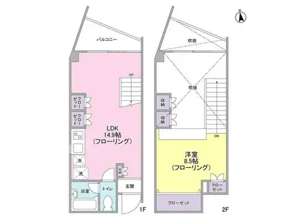 RAFFINO TAMAGAWA(1LDK/5階)の間取り写真