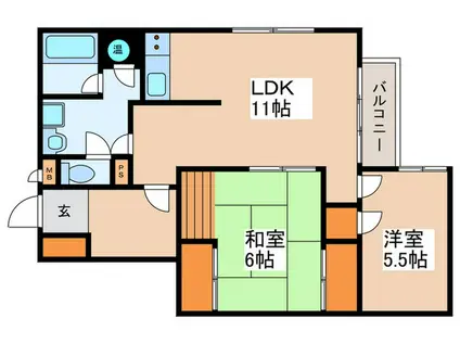 プレディオ鷺沼第II(2LDK/3階)の間取り写真