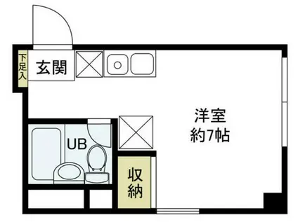 エンブレム早宮(ワンルーム/3階)の間取り写真