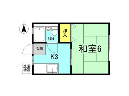 コーポ873(1K/1階)の間取り写真