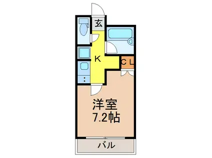 滝子ビリーブ館(1K/1階)の間取り写真