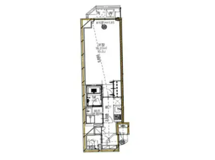 S-RESIDENCE新宿イースト(1K/4階)の間取り写真