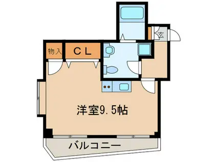 ハイム分倍河原(ワンルーム/3階)の間取り写真