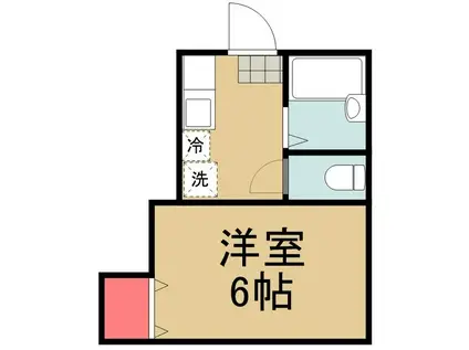 ジャスミンコート(1K/1階)の間取り写真