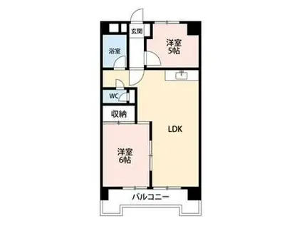 レジデンス野村(2LDK/6階)の間取り写真