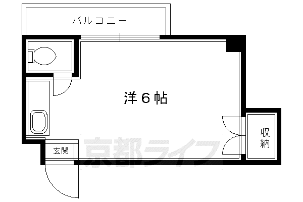 アヴェニール佐藤(ワンルーム/2階)の間取り写真