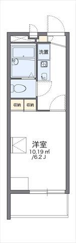 レオパレスアルバI(1K/2階)の間取り写真