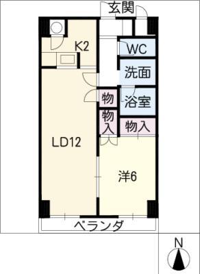 リバージュ(1LDK/1階)の間取り写真