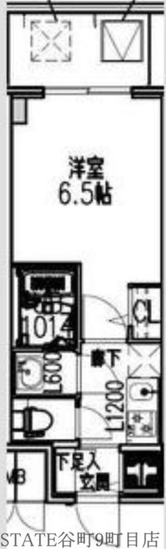 S-RESIDENCE布施AVENTRA(1K/5階)の間取り写真