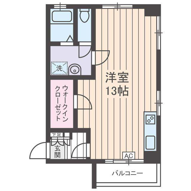 パシフィック麻布マンション(ワンルーム/6階)の間取り写真