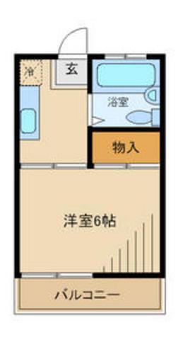 ハウゼTM(1K/1階)の間取り写真
