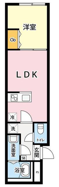 IMA HIGASHI-NAKANO(1LDK/2階)の間取り写真