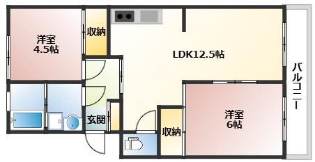 井東コーポラス(3LDK/3階)の間取り写真