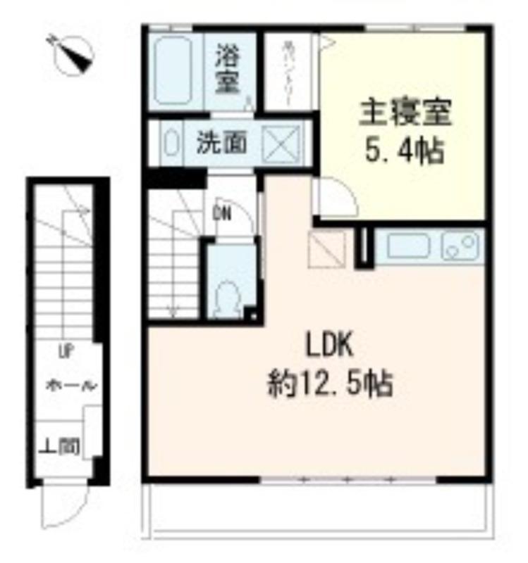 グランパール(1LDK/2階)の間取り写真