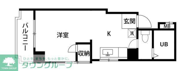 PLENDY春日部(ワンルーム/4階)の間取り写真