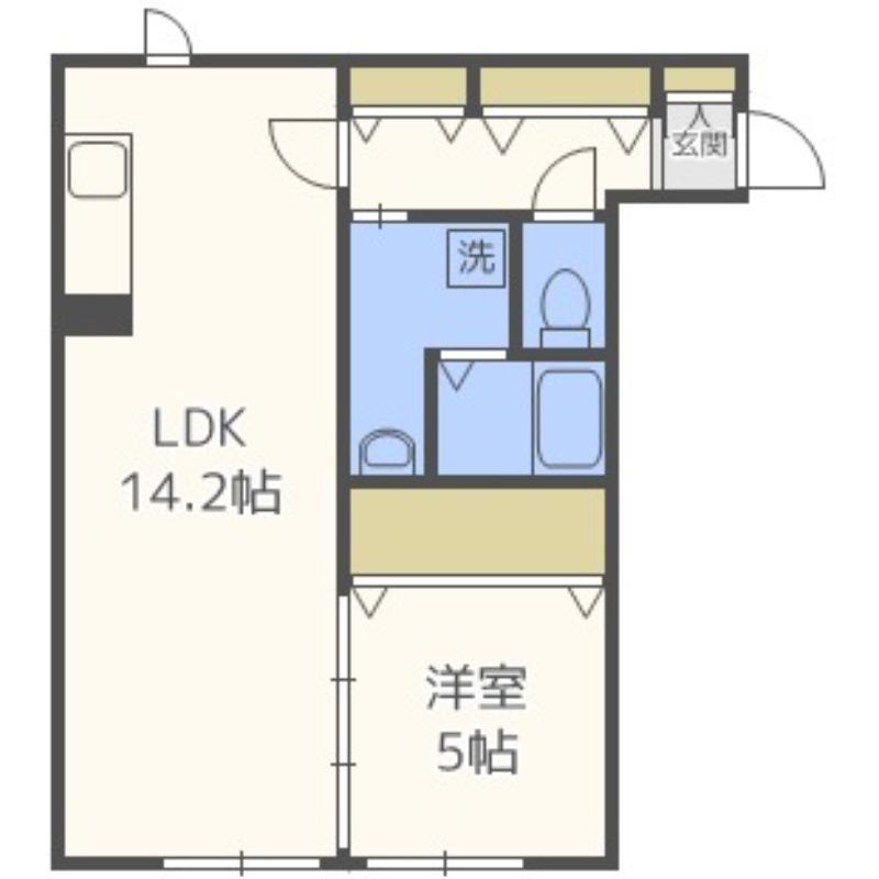 I・GRACE22(1LDK/2階)の間取り写真