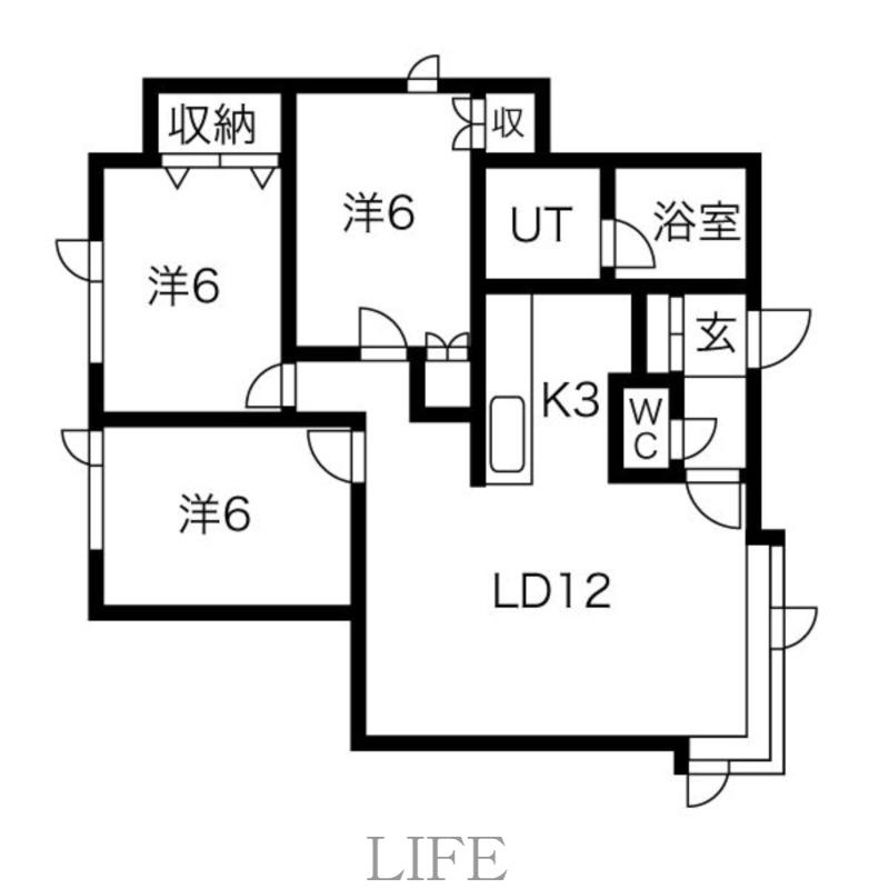 アドバンス97(3LDK/2階)の間取り写真