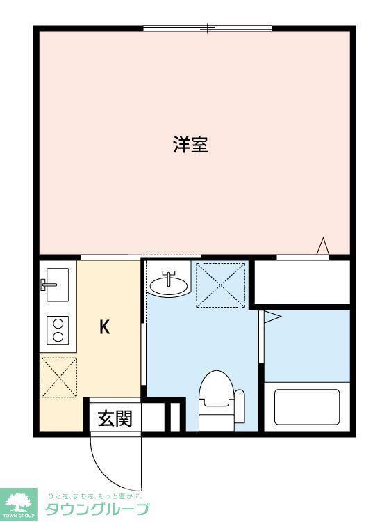ステーションスクウェア(1K/2階)の間取り写真