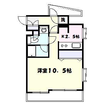 グラーサ渋谷松濤(1K/4階)の間取り写真