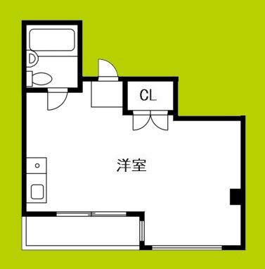 ビューシャルム湊(ワンルーム/2階)の間取り写真