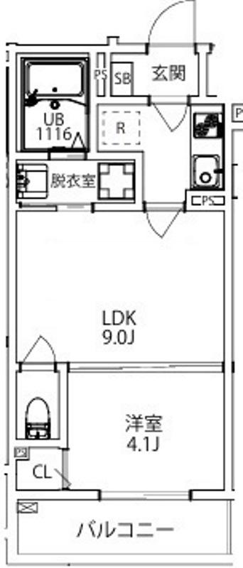 AXIA CITY 兵庫(1LDK/1階)の間取り写真