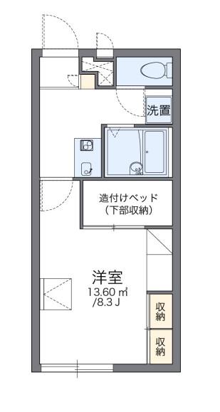 レオパレスJOY(1K/2階)の間取り写真