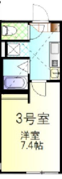 リブガーデン(1K/2階)の間取り写真