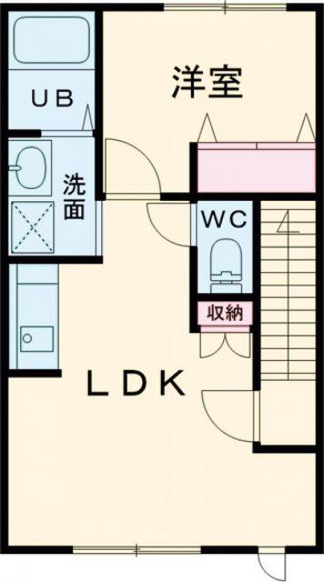 CINQ・NOIR(1LDK/1階)の間取り写真
