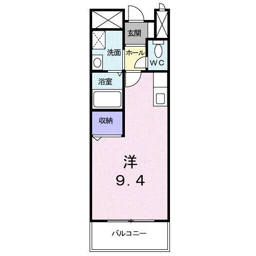 リフティ新浜 I(ワンルーム/2階)の間取り写真
