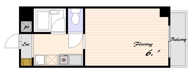 リヴァージュ須磨(1K/1階)の間取り写真