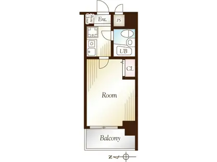 リーガル塚本(ワンルーム/5階)の間取り写真