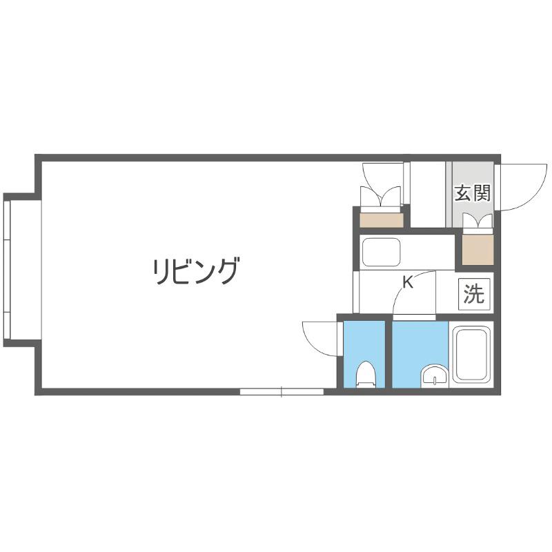 CASA PEARL PIERCE II(1K/2階)の間取り写真