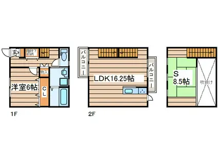 メゾン紅陽(1SLDK/1階)の間取り写真