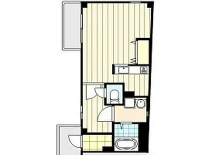 RICHE鶴山(ワンルーム/2階)の間取り写真