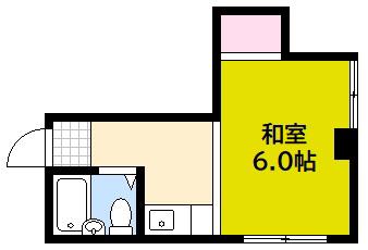 APARTMENT YOKOGAWA-SO(1K/3階)の間取り写真
