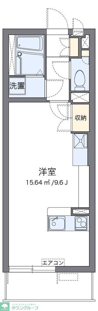 ミランダフェリーチェ(ワンルーム/1階)の間取り写真
