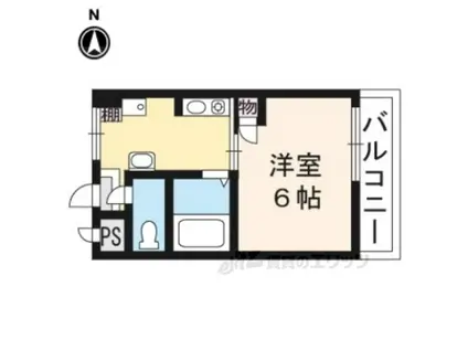 ホーユウコンフォルト西陣(1K/5階)の間取り写真