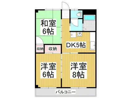 REVERIE(3DK/1階)の間取り写真