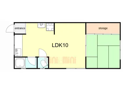 リベルテ大谷(1LDK/2階)の間取り写真