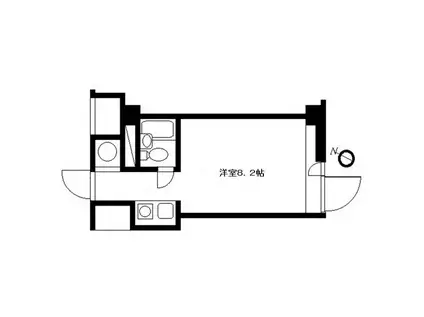 グリーンハウスNO.101(ワンルーム/3階)の間取り写真