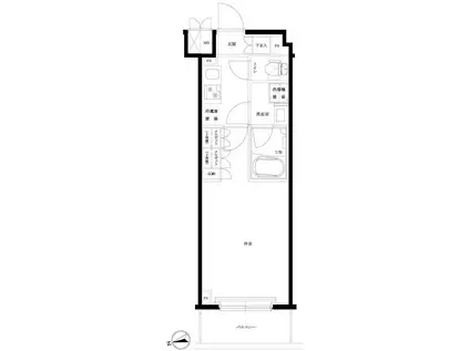 ルーブル横濱矢向(1K/3階)の間取り写真