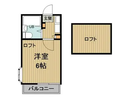 エマーユ60上福岡(1K/2階)の間取り写真