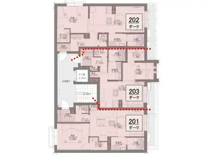 メゾン ド 平尾(1LDK/3階)の間取り写真