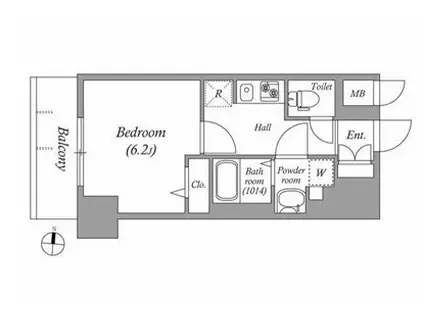 N-STAGE両国(1K/3階)の間取り写真