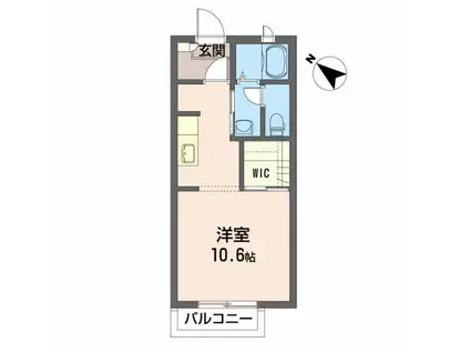 ル・グランR(ワンルーム/2階)の間取り写真
