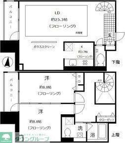 レジディア東桜II(2LDK/14階)の間取り写真