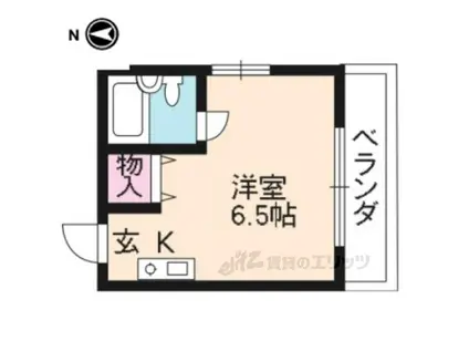 CASA22(ワンルーム/3階)の間取り写真