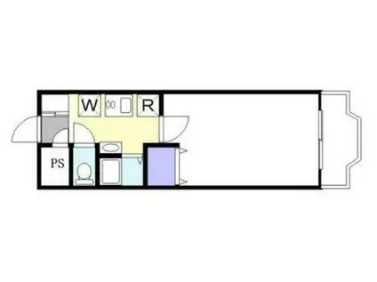 マンション大橋(1K/2階)の間取り写真