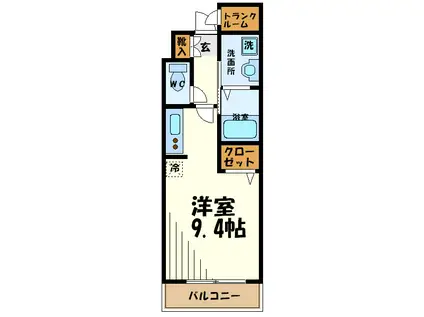 エル・ガーデン(1K/3階)の間取り写真